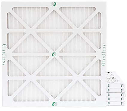 21 1/2 x 23 5/16 x 1 Carrier Replacement MERV 10 Pleated Air Filters by Glasfloss. Box of 6