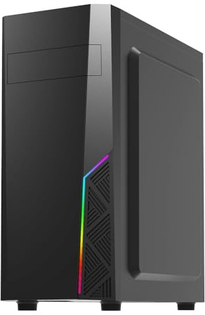 Zalman T8 ATX - Caja de PC de torre media, tira de iluminación RGB Spectrum, USB 3.0, ventilador trasero de 4.72 pulgadas, cubierta de unidad ODD desmontable de 5.25 pulgadas, se adapta a placas base