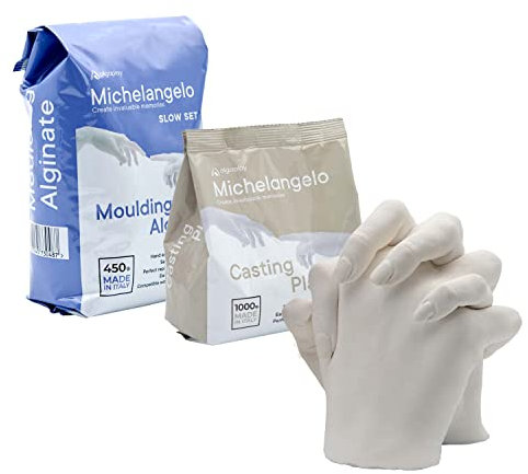 Algaplay Michelangelo Kit Refill. Mit Alginat Abformmasse Gipspulver. Kreatives Hobby für Paare, Familie oder Freunde. (KIT L)