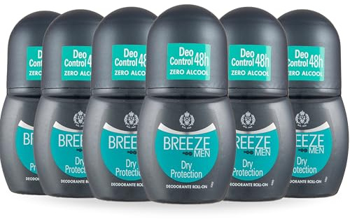 BREEZE | Deodorante Roll On Dry Protection, Breeze Men, 6x50 ml