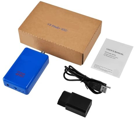Appareil Reglage Antenne TNT, V8 Finder BT05 Détecteur de satellite ou système 1080P DVB S2 avec Bluetooth Batterie intégrée Détecteur de télévision par satellite