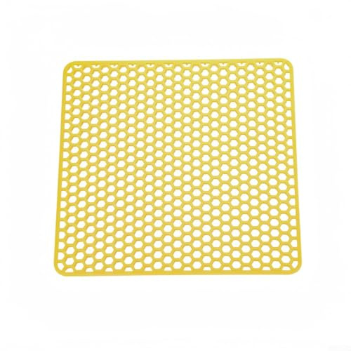 Yuanpgky Tapis d'évier de cuisine en silicone de 30 cm - Tapis de séchage flexible et antidérapant pour éviter les rayures et les bosses, drainage rapide et (jaune)