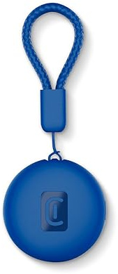 Cellularline Tracy Tag Azul para Android, Mini Rastreador Inteligente con App Encontrar mi Dispositivo de Google, Compatible con Accesorios AirTag, Batería Reemplazable