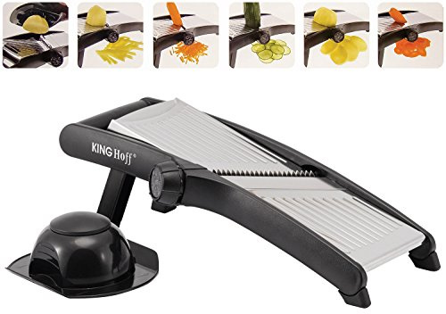 KINGHOFF iweks Top-Qualität Mandoline Gemüseschneider mit einstellbaren Schneiddicken