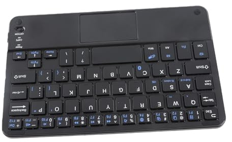 Ultrasmalt mini trådlöst pekplatta-tangentbord, allt-i-ett trådlöst tangentbord med inbyggd multi-pekskärm för smart TV HTPC surfplatta Laptop Android