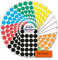 AVERY Zweckform 59998 selbstklebende Markierungspunkte 768 Stück (Ø18mm, 8 Farben mit je 96 Klebepunkten auf 4 Bogen, Farbcodierung, runde Aufkleber für Kalender, Planer und zum Basteln, Papier)