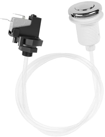 Ensemble D'interrupteur à Bouton D'air 250 V, Piscine de Spa Marche Arrêt Interrupteur Pneumatique Pompe à Air Kit D'interrupteur à Bouton D'équipement Sanitaire Kits de Tuyauterie de Bain Pour Outil
