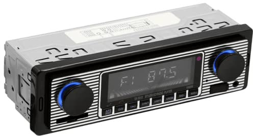 Areyourshop Auto MP3-Player Bluetooth Oldtimer Radio Bluetooth MP3 Player AUX Classic Cars Stereo mit Fernbedienung