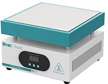 LED Microcomputer Electric Heating Plate Preheating Station 110/220V AC 800W Welder Hot Plate Rework Heater Lab Plate (200 * 200mm) (Green)