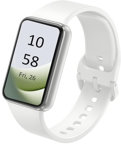 SAMSUNG Galaxy FIT 3 [2024] 1.6 AMOLED Display | Up to 13 Days of Battery Life | Over 100 Watch Faces | Over 100 Workout Modes | International Model - (Silver)