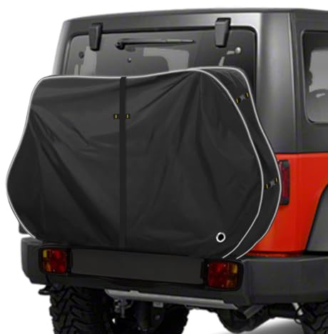 Zenicham 600D Bike Cover for Transport 1-2 Bikes, Heavy Duty Waterproof & Windproof Bike Covers Outdoor Storage with Reflective Strips, Bicycle Cover with Lock Holes