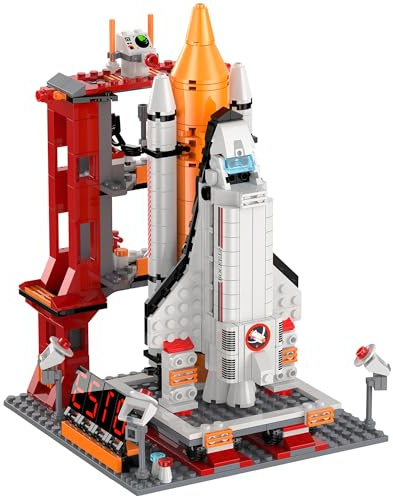 Booyuer Kit di costruzione Space Shuttle 11-in-1, Giocattolo STEM con Razzo, Esplorazione di Marte e Torre di Controllo, Miglior Regalo Compleanni per Bambini 6+ Anni, 888 PCS