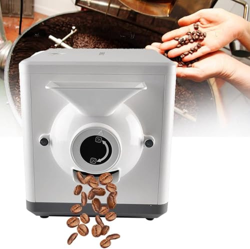 1500g kaffebönsrostare för hushållskaffersteri 100-250℃ temperaturjustering och timer elektrisk trumma kafferostare nötter jordnötter cashewnötter kastanjer rostningsmaskin