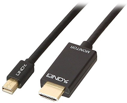 LINDY 1m Mini DisplayPort to HDMI 10.2G Cable, Black