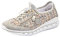 Rieker Damen L0858 Slipper, Cement Pebble Multi Silverflower 40 Grau, 36 EU