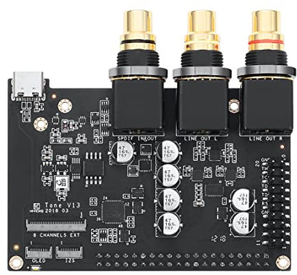 Khadas Tone1 Soundkarte, Extern Soundkarte mit DSD256 ES9038Q2M 32bit/384KHz 120 dB SNR Stereo Mobiler Audiokarte DAC, 500 MIPS XMOS XU208-128-QF48, Hochauflösende soundkarte für pc(VIMS Edition)