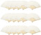 Woohome 15 PCS Hand Fan Foldable Paper Fan for Dancing, Part, Picnic, Wedding Party Gift, Guest Favour Wedding Decoration (White)