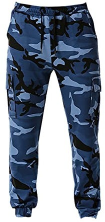 SOOUICKER Cargo Jogginghose Camouflage Herren Cargohose Herren Tarnmuster Jogger Jogginghose Herren Tarnfarben Jogginghose Herren Mit Seitentaschen Cargo Jogginghose Herren Baumwolle Vintage