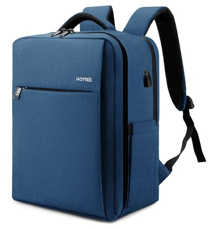 HOMIEE Mochila de Viaje 40x30x20 cm para Cabina, Equipaje de Mano Debajo del Asiento Aprobado para Wizz Air y EasyJet, Mochila Casual para Avión, Escuela o Día Tamaño Cabina 24L