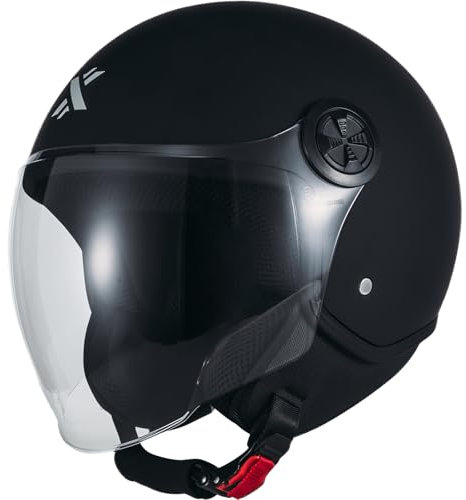 Shox Helmets Interceptor Open Face Motorcycle Helmet XXL Matt Black
