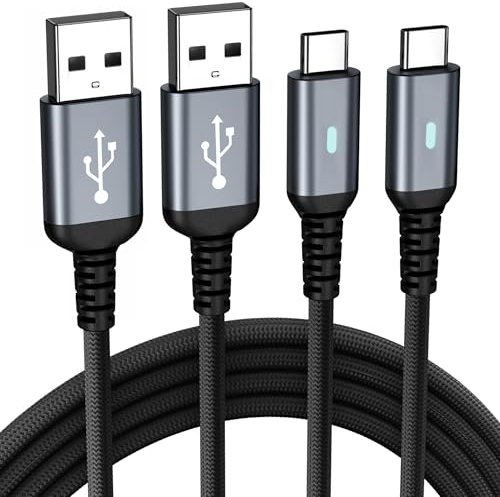 USB C Charger Cable,2Pack 6FT/1.8M USB to USB C Cable Fast Charging Type C Charger for iPhone 16 15 Pro,Samsung Galaxy S24 S23 S22 S21,Note 10 9 8,Google Pixel,LG,Switch ect