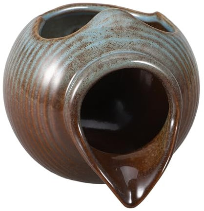 HOLIDYOYO Vaso in Ceramica Per Fontana Con Flusso D'acqua Continuo Decorazione Per Giardino Cortile Interno Design Aperto Per Coltivazione Di Piante Abbellimento Spazio