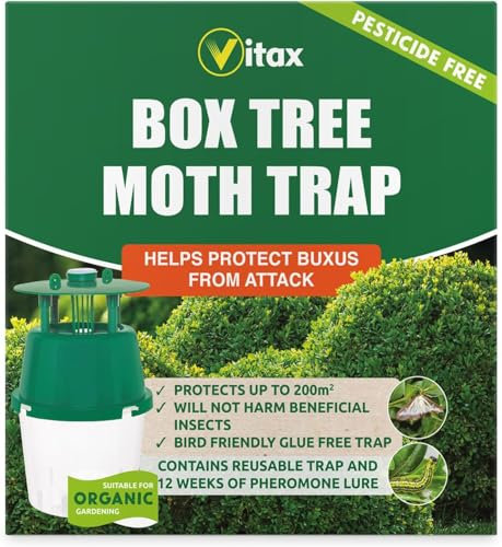Box Tree Moth Trap – Protects Buxus and Box Hedges – Covers Up to 200m² – Bird and Pollinator Friendly – Non-Toxic Pheromone Trap for Effective Garden Pest Control