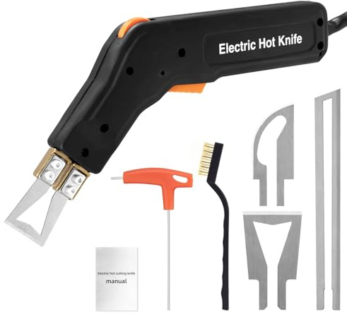 Teodute Cortador Poliestireno, Cortador de Espuma con 3 Cuchillas Nichrom, 0-600℃ 300W Cortador de Espuma Eléctrico, para Poliestireno EPS EPP KT Board EVA PU