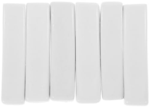 TOPPERFUN 6 Pezzi Poggia Posate in Ceramica Porcellana Supporto per Bacchette e Cucchiaio Antiscivolo Design Elegante e Compatto per Tavola da Pranzo Facile da Pulire e Conservare