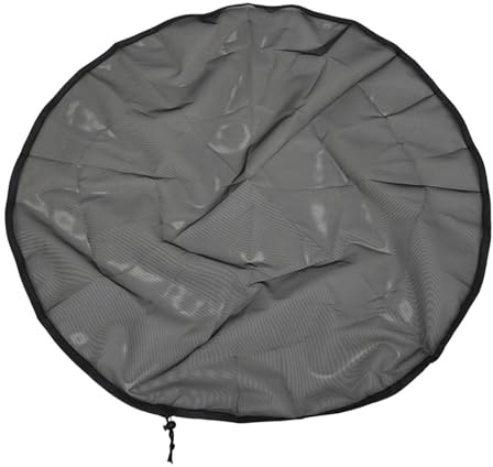 Fzaqwen Copertura Rete per Barile Pioggia Filtro Foglie in Nylon Robusto con Rete Traspirante E Cordoncino Installazione Semplice Adatta a Raccolta Acqua da P, 60 Cm