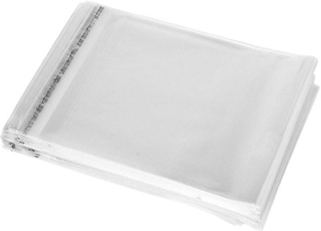 Sabco - 100pcs Cellophane Bags - Cellophane Gift Bags - Clear Display Bags - Cello Bags - Garment Bags (12 X 16)