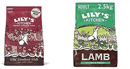 Lily's Kitchen Duck, Salmon & Venison Natural Grain Free Complete Adult Dry Dog Food (2.5 kg) & Lamb Shepherd's Pie - Grain Free Adult Dry Dog Food (2.5 kg)