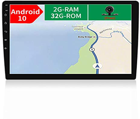 JOYX Android 10.0 Dubbel Din bilradio med GPS Navi – 2G/32G – Bakkamera GRATIS – 10,1 tum HD-skärm – stöder DAB+ rattkontroll 4G WiFi Bluetooth Mirrorlink Carplay OBD2 USB