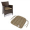HAVE A SEAT Living - Stuhlkissen 48x46 cm (2 St.) - Rattanstuhl Sitzkissen Outdoor - Wetterfest, Waschbar bis 95°C, Orthopädisch - Made in Germany (2er Set - 48x46 cm, Goldbraun)