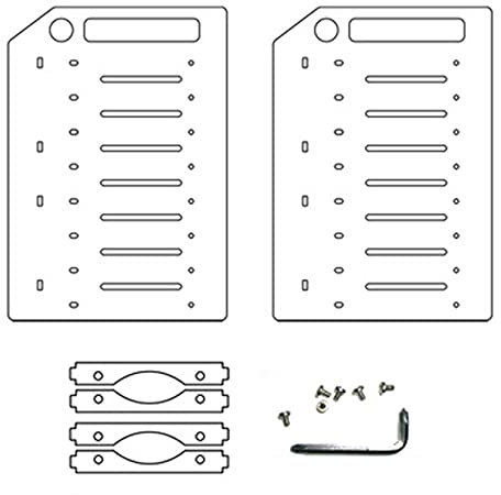 Hopbucan 3.5 HDD Hard Drive Cage 8 x 3.5 HDD Cage Rack DIY Hard Drive Enclosure for BTC Mining Computer Storage Extension