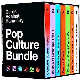 Cards Against Humanity: Pop Culture Bundle | 6 Themed Packs + 10 New Cards | New for 2023!