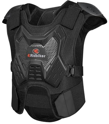 Motorcycle Armor Vest for Men - Dirt Bike Body Armor Chest Protector Motocross Riding Protective Gear for Off-Road Racing Cycling Skiing (Large)