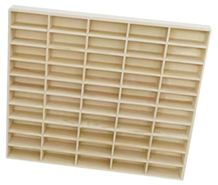 Perfeclan Wooden Diecast Car Display Rack Diecast Toys Organizer Storage Multiuse Action Figures Display Shelf for Counter Business Home Retail, 50 Grid