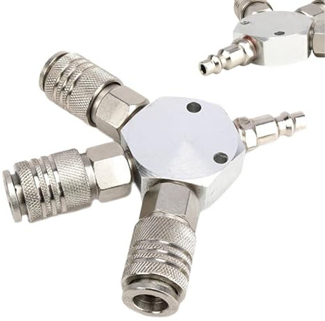 Luftschlauchanschläge Verteiler, 3 -Wege -Luftschlauchsplitter,3 -Wege Quick Connect Schlauchsplitter - Industriemeuchtere Klimaanlagen, robustes Kompressorzubehör für Wasserleitungen
