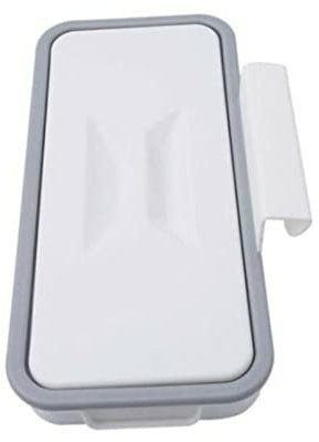 Peosaard Rack de Support de Sac Poubelle, bac à déchets réglables avec Couvercle, Porte-Poubelle l'organisateur Suspendu, compacte pour Les ordures pour Armoire Cuisine.