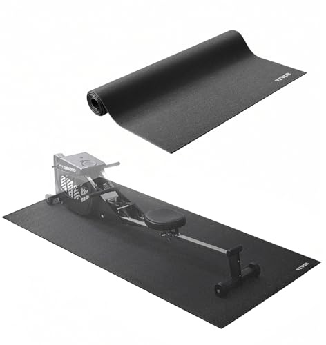 VEVOR Tapis de course pour tapis de sol, équipement d'exercice pour tapis de course, vélos stationnaires et couchés, protection de sol en PVC haute densité, imperméable et antidérapant, pour salle de