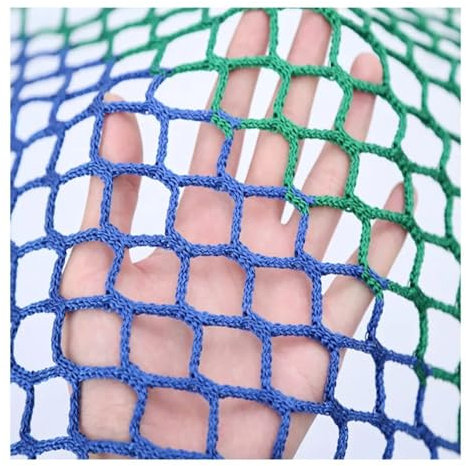 LYVQZPWLRNylon Mesh Anti Bird Netting, Garden Safety Net Nylon Goal Net Anti-Fall Net Guardrail Pool Fence Stairs Balcony Safe Fence Mesh Grid Protection Child Cat Dog(Multicolor Hole3x3cm,1Mx6M)