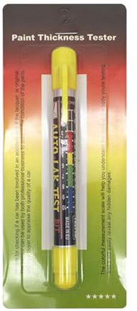 Tester di spessore del rivestimento - manometro di vernice magnetica, rilevatore di | Vernice per auto Strumento di misurazione degli spessi, dispositivo di controllo del test di crash per l'isp