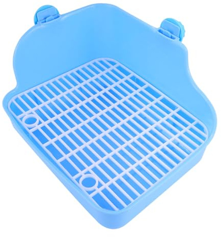 CHICAMPERA Inodoro Entrenador para IR al Baño para Conejos y Hurones de Plástico Azul Mantiene la Limpieza en Interiores y Jardines Color Aleatorio para Mascotas Pequeños
