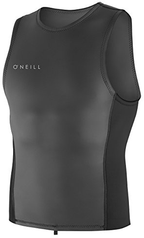 ONeill Chaleco de Neopreno para Traje de Neopreno Reactor II 2MM Top Negro - Protección Solar contra Rayos UV y propiedades SPF - Bolsillo para Llaves Ocultas