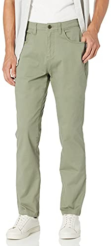 Goodthreads Men's Athletic-Fit 5-Pocket Chino Pant Pants, -Fatigue, 32W x 33L