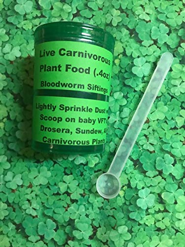Venus Flytrap Plant Baby Food Bloodworm Siftings .4 oz - All Carnivorous Plants Food w/Scoop - Organic