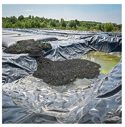 DYXJB Estanque Prefabricado HDPE Resistente Al Agua y Al Desgarro, Duradero de 0,35mm Lona Estanque (Color : Black, Size : 8x9m)
