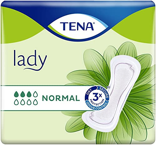 Tena Lady Normal - Anatomisch geformte Inkontinenzeinlagen bei Blasenschwäche (30 Stück)