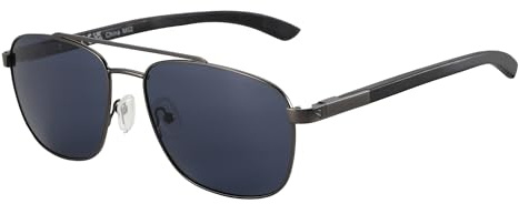 ZENOTTIC Occhiali da sole da uomo donna pilota polarizzati quadrati con tempio degli occhiali in legno e lenti UV400 protezione per la pesca, la guida e il golf